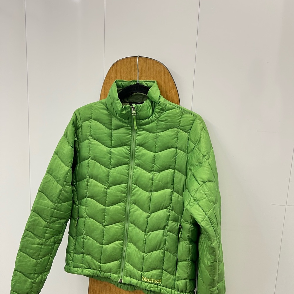 Marmot Green Puffer Jacket